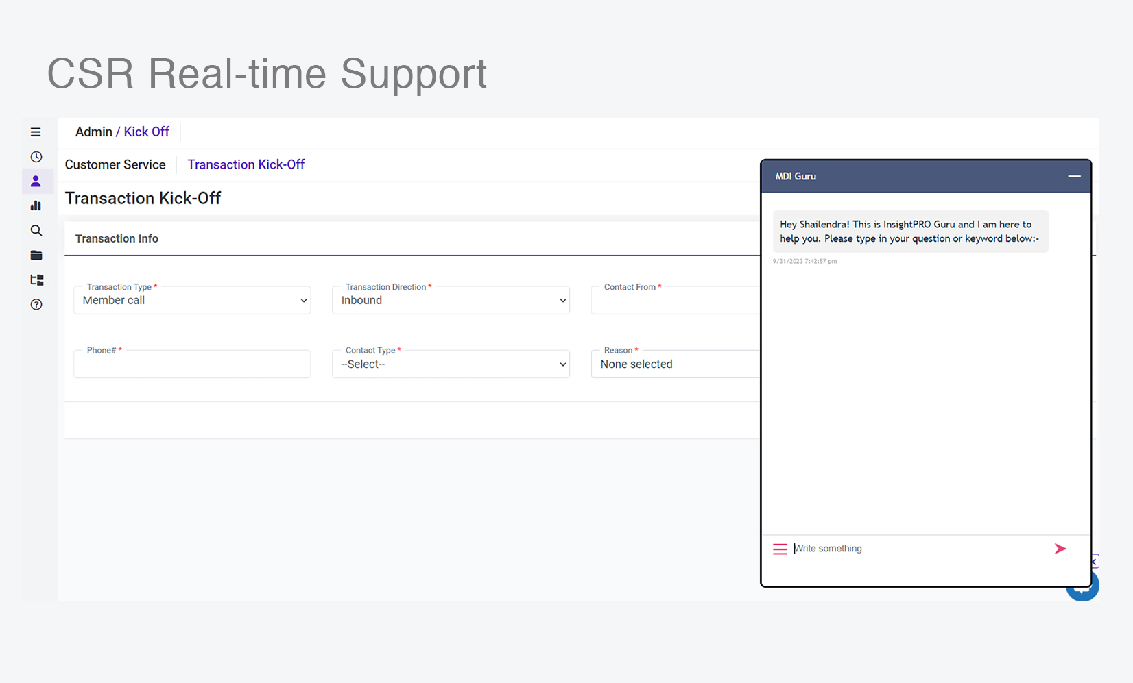 CSR-insightpro-Real-time-Support